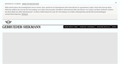 Desktop Screenshot of gebrueder-siekmann.mini.de