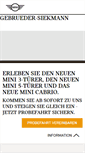 Mobile Screenshot of gebrueder-siekmann.mini.de