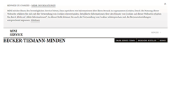 Desktop Screenshot of becker-tiemann-minden.mini.de