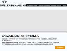 Tablet Screenshot of mueller-dynamic.mini.de
