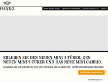 Tablet Screenshot of hanko.mini.de