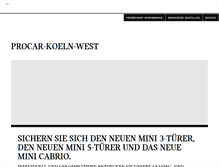 Tablet Screenshot of procar-koeln-west.mini.de