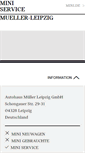 Mobile Screenshot of mueller-leipzig.mini.de