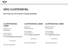 Tablet Screenshot of cloppenburg.mini.de