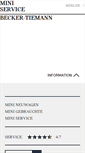 Mobile Screenshot of becker-tiemann.mini.de